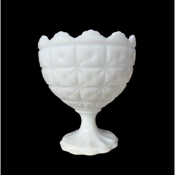 Vintage Other - VTG NAPCO milk glass candy compote